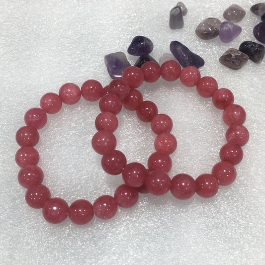 Rhodochrosite bracelet