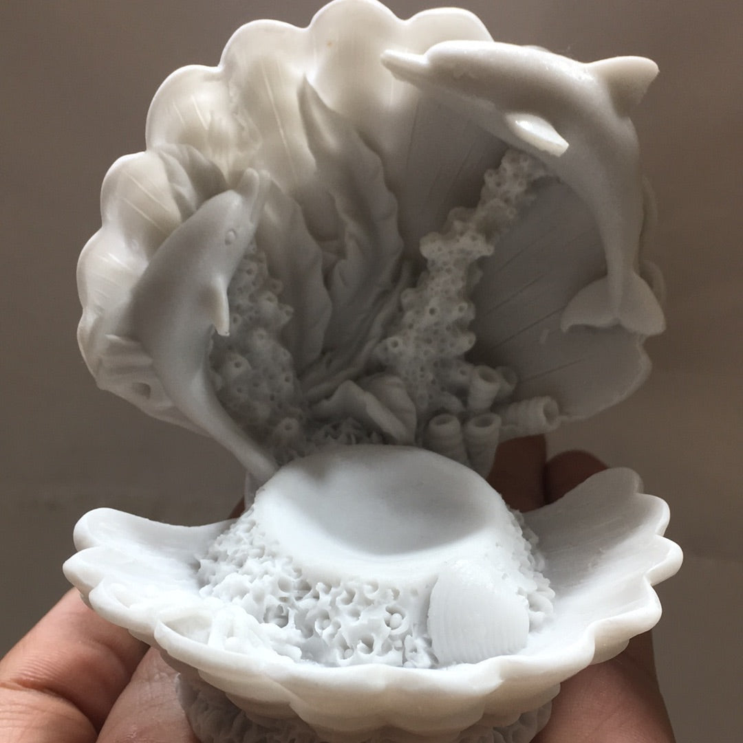 Sea Shells sphere stand – Private custom art gallery