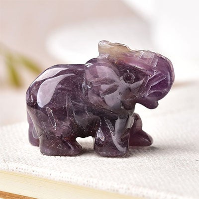 Crystal elephant carving  19 colour  please choose