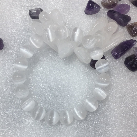 Selenite bracelet