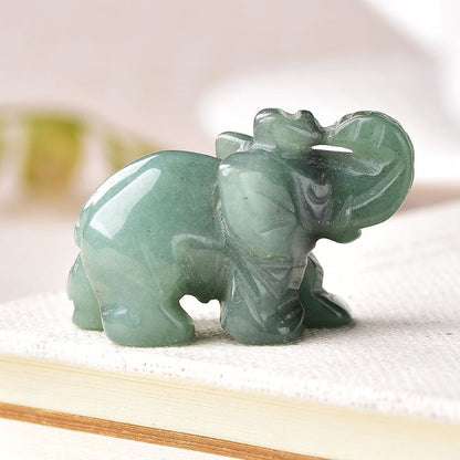 Crystal elephant carving  19 colour  please choose