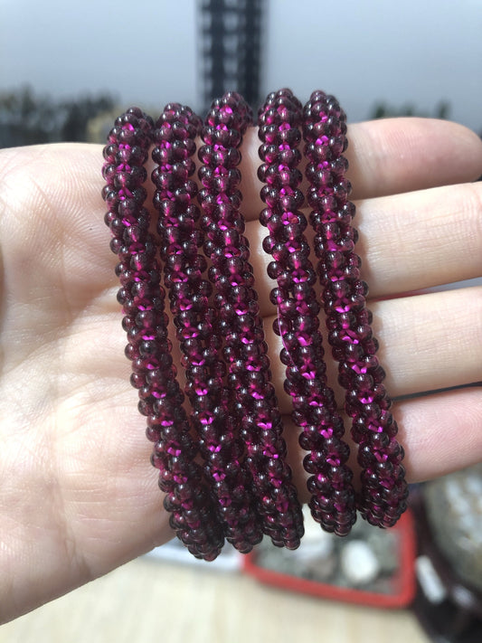 Garnet Woven bracelet