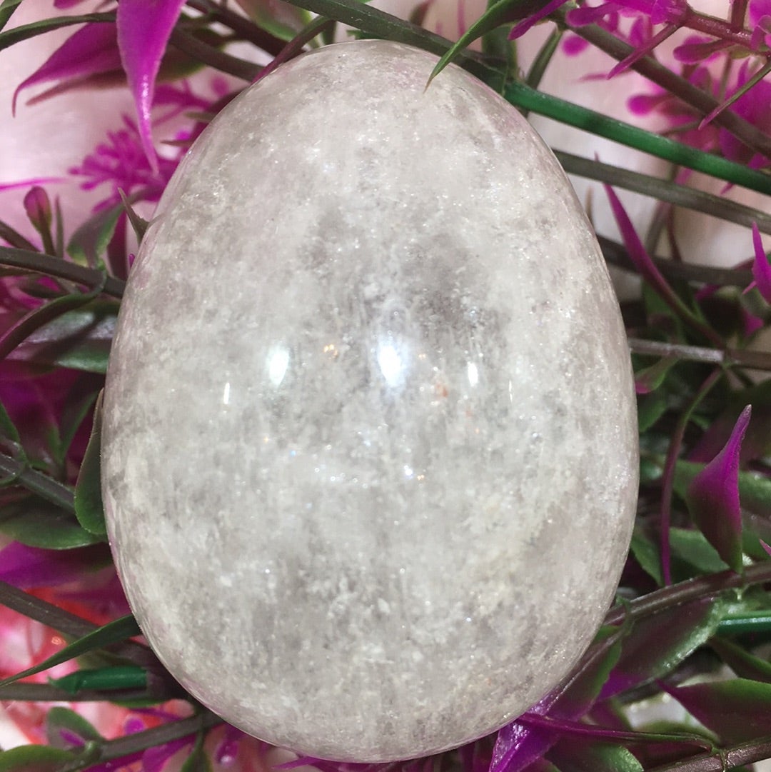 clear quartz egg