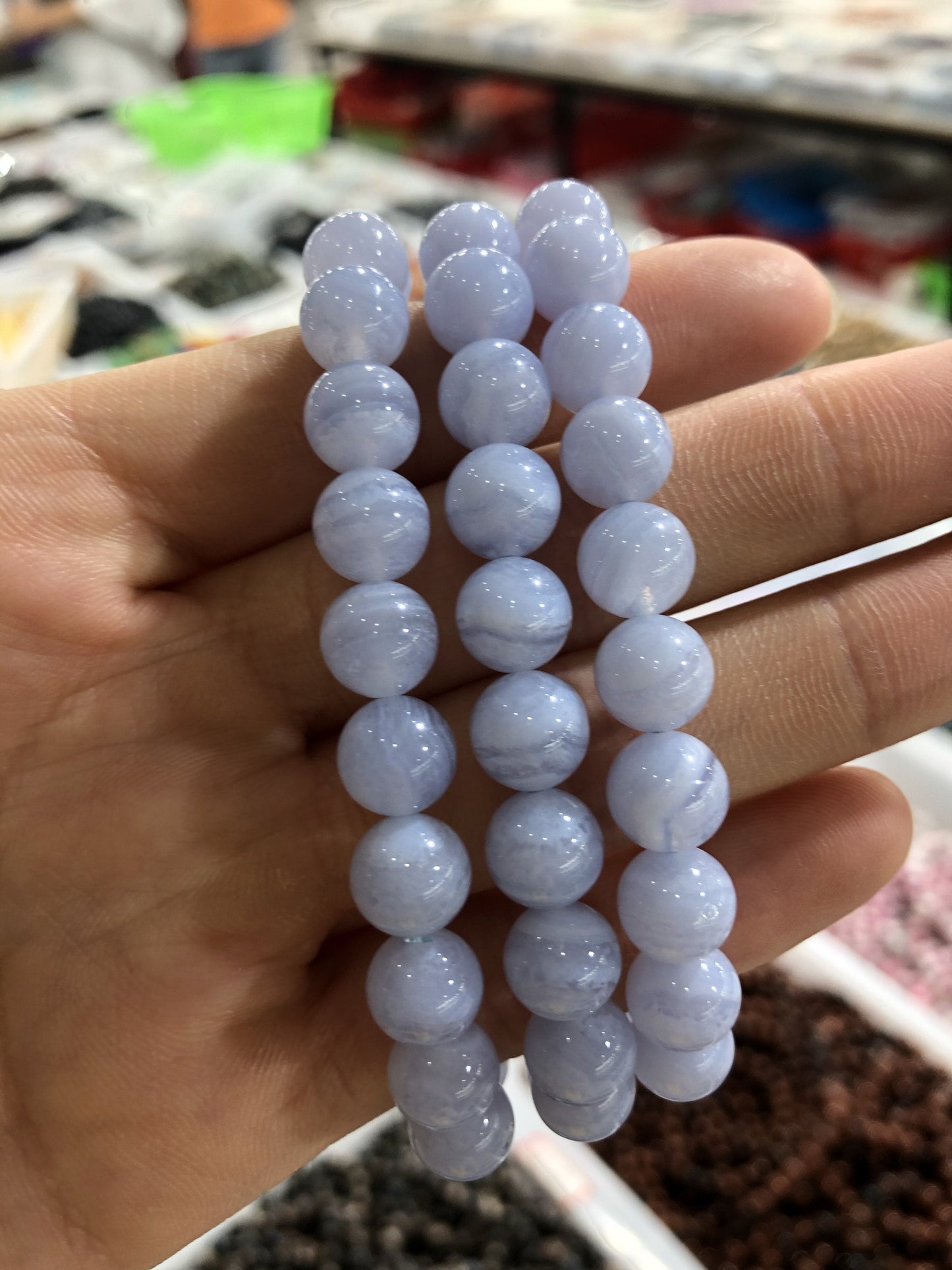 Bluelace agate bracelet