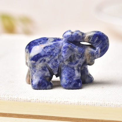 Crystal elephant carving  19 colour  please choose