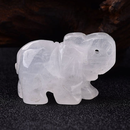 Crystal elephant carving  19 colour  please choose