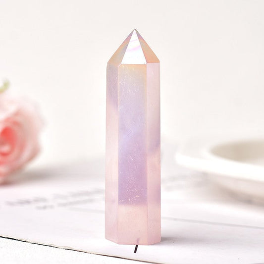 Aura quartz tower point 8-10cm all