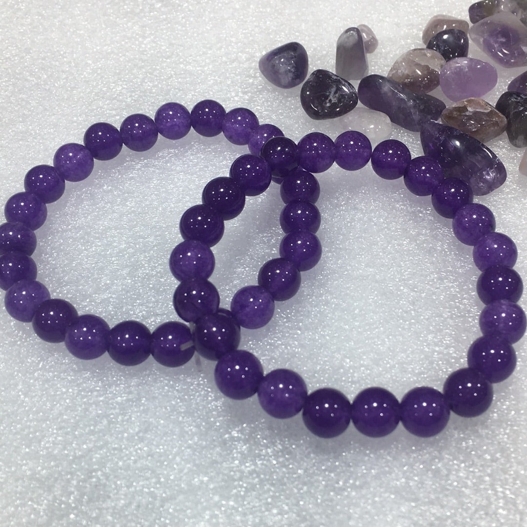 Amethyst jade bracelet