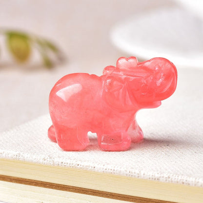 Crystal elephant carving  19 colour  please choose