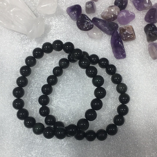 Rainbow obsidian bracelet