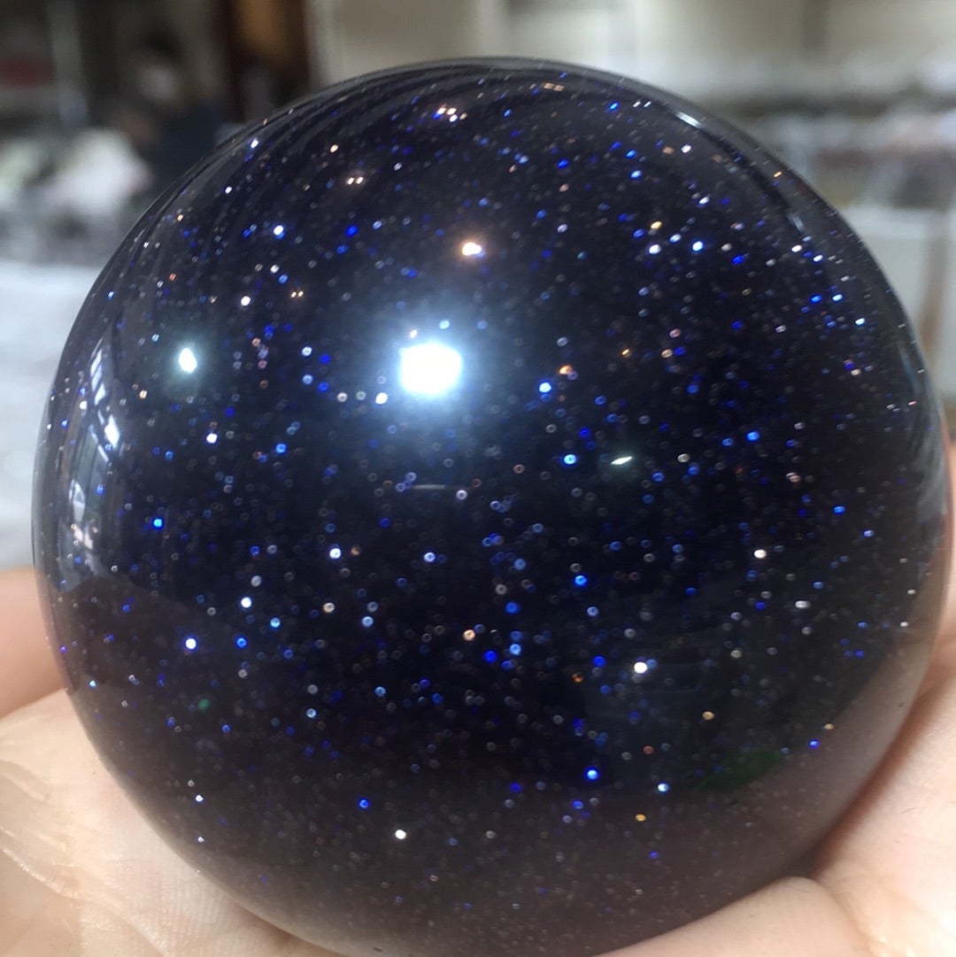 blue sand stone sphere