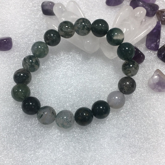 Moss agate bracelet