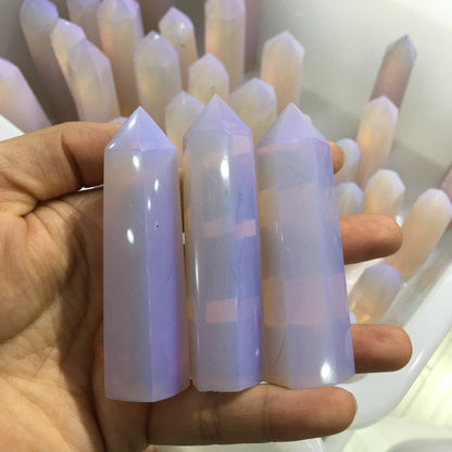 Pink opalite tower