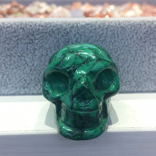 Malachite human skeleton