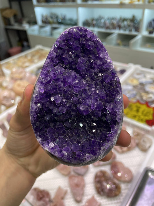 Amethyst dinosaur egg