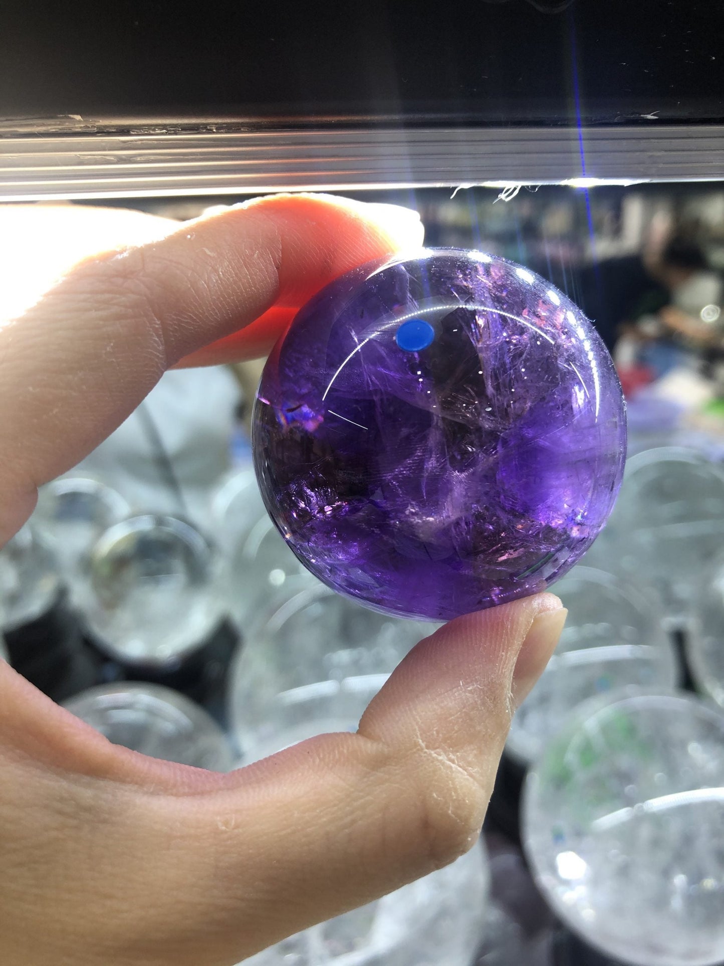 Ametrine sphere