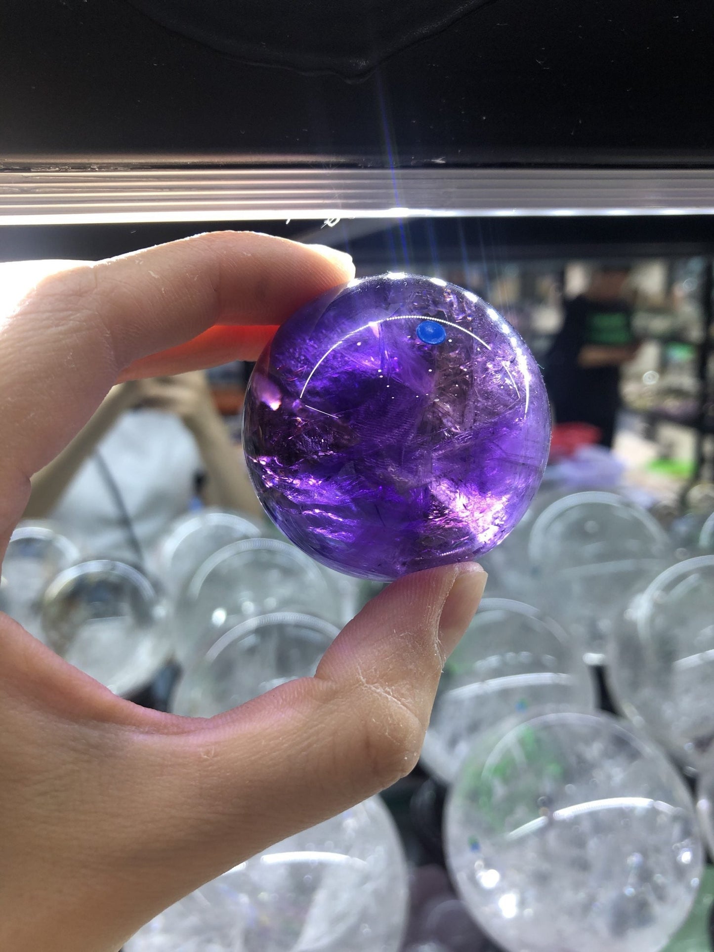 Ametrine sphere