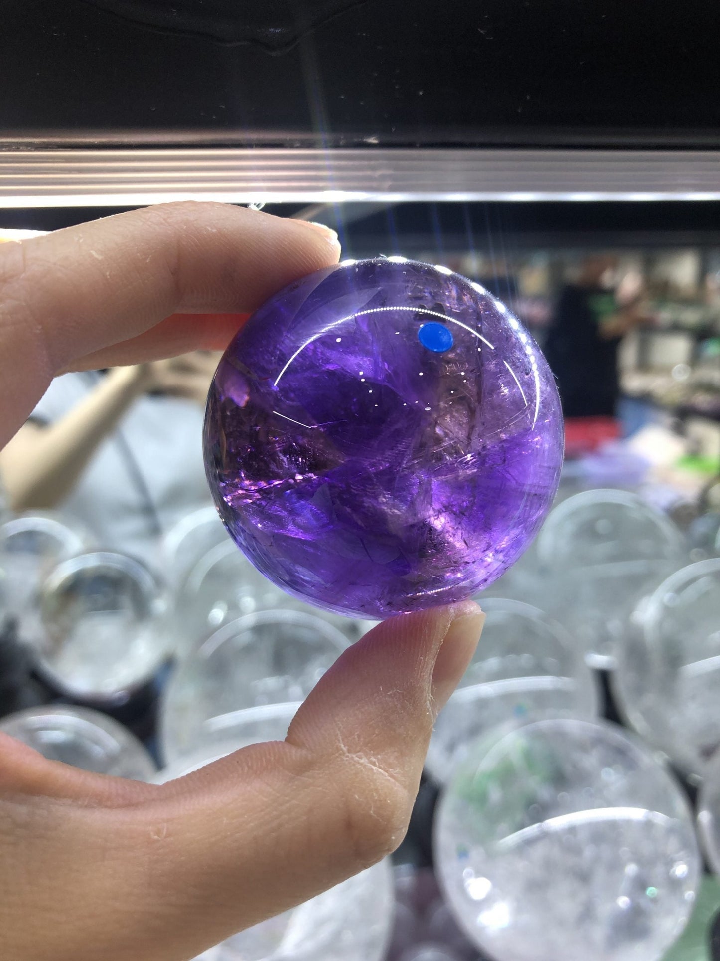 Ametrine sphere