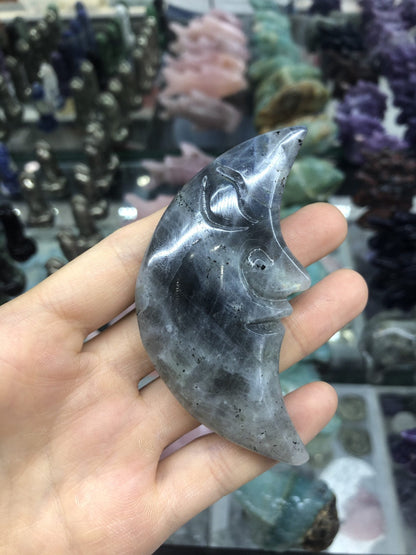 Labradorite moonface