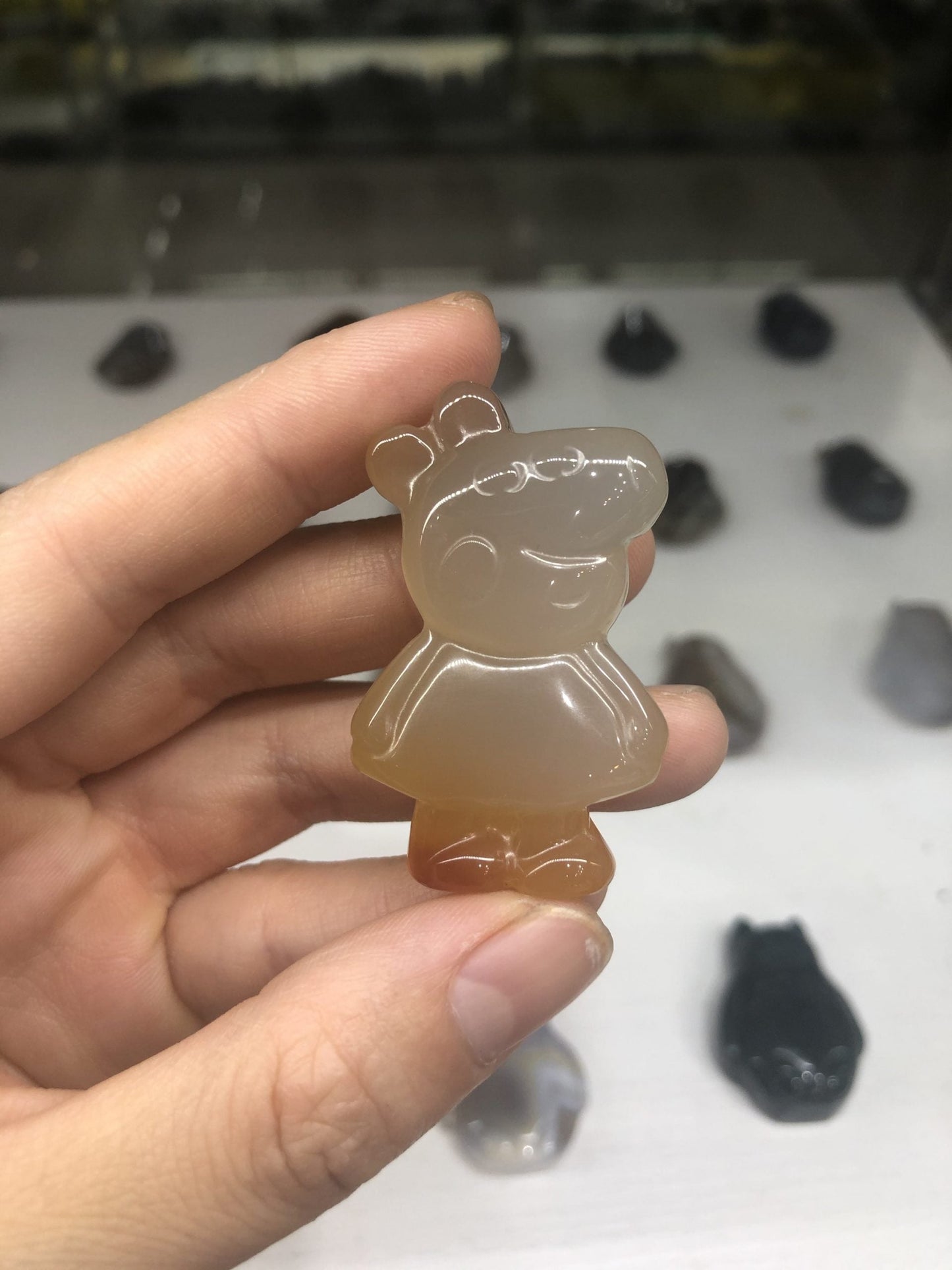 Agate carving-Peppa pig/Totoro