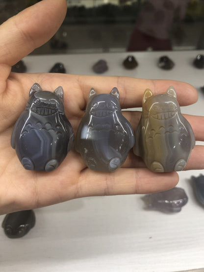 Agate carving-Peppa pig/Totoro