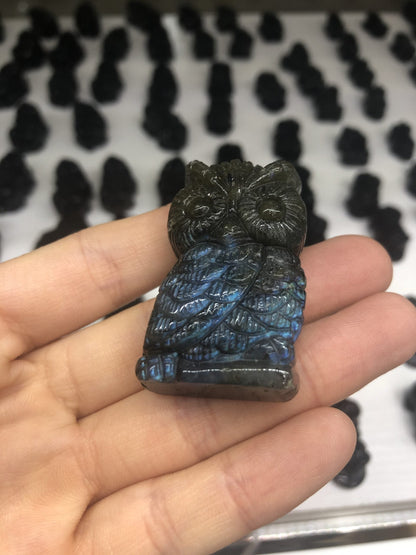 Labradorite owl /sheep's head