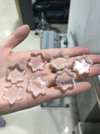 Clear quartz snowflake/Christmas tree