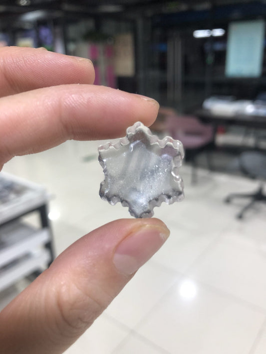 Clear quartz snowflake/Christmas tree