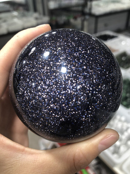 Blue sandstone sphere big