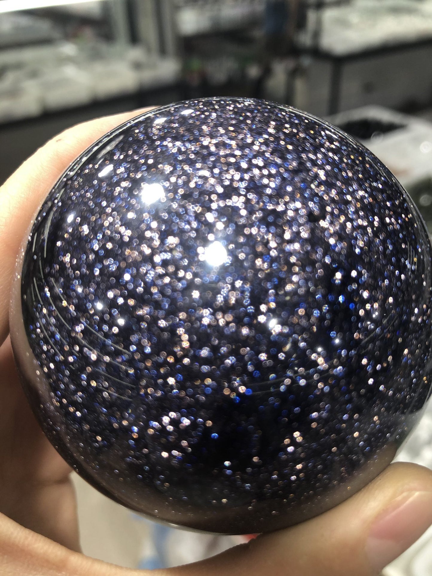 Blue sandstone sphere big