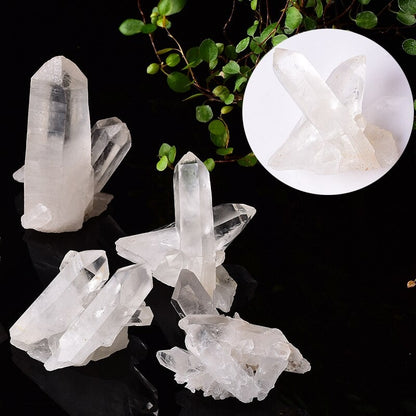 1PC Natural White Crystal Cluster Irregular Quartz Healing Stones Reiki Stones Crystal Point Specimen Home Decor  Raw Crystals