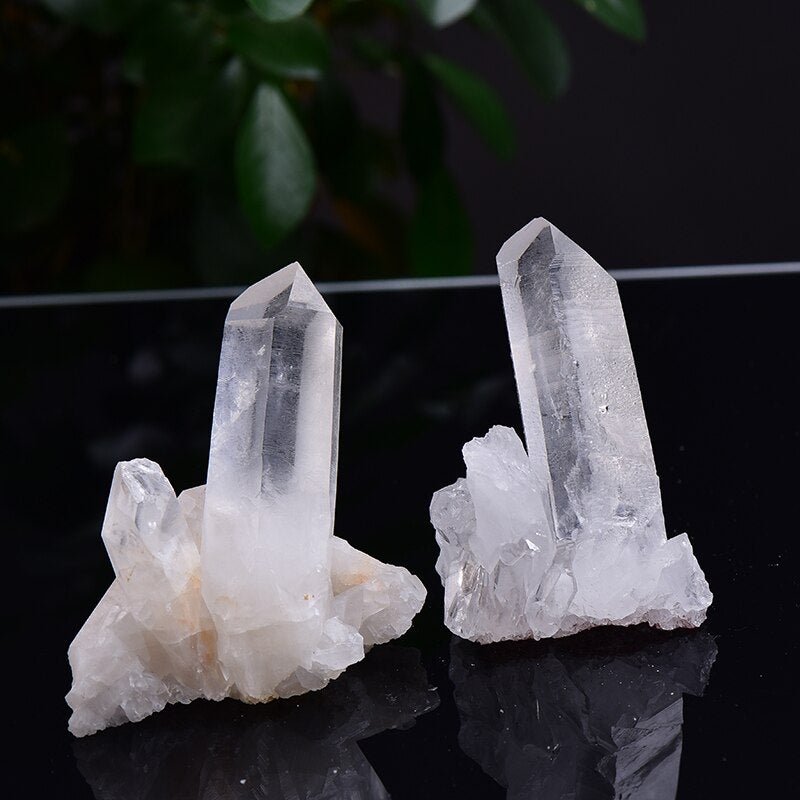 1PC Natural White Crystal Cluster Irregular Quartz Healing Stones Reiki Stones Crystal Point Specimen Home Decor  Raw Crystals