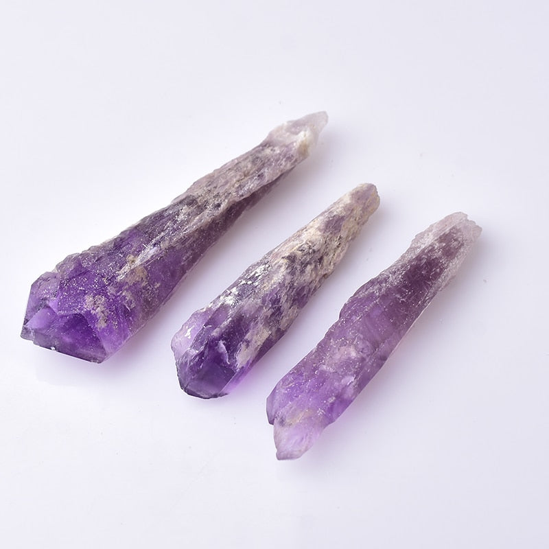 Natural Amethyst Quartz Cluster Crystal Rod Point Rock