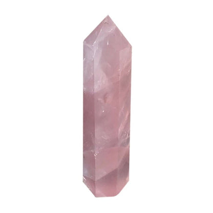 Natural Rock Rose Quartz Crystal Point Healing